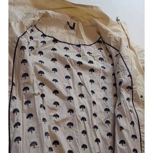 Two Danes Utility Coat Jacket Ivory White Women's Size XL Preppy Minimalist 2489 - Picture 4 of 8